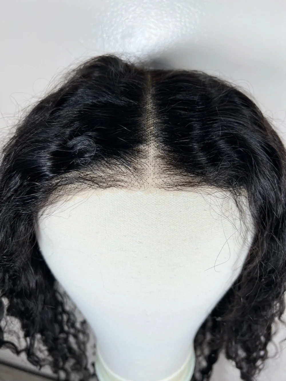 Deep Wave Human Hair Pre Cut Lace Front 20 Inch Wig